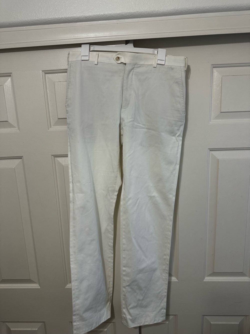 Suitsupply Men's White Chinos